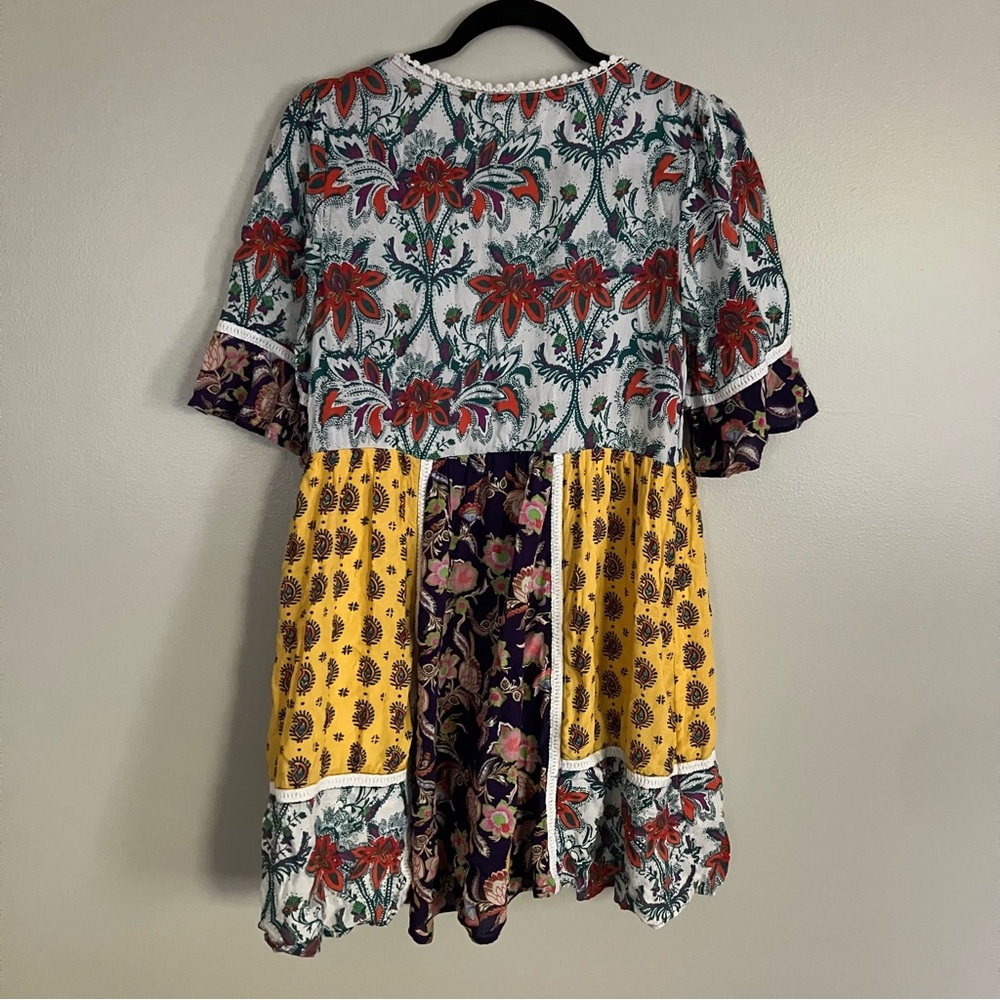 Anthropologie Lilka Patchwork Babydoll Dress - Picture 6 of 11